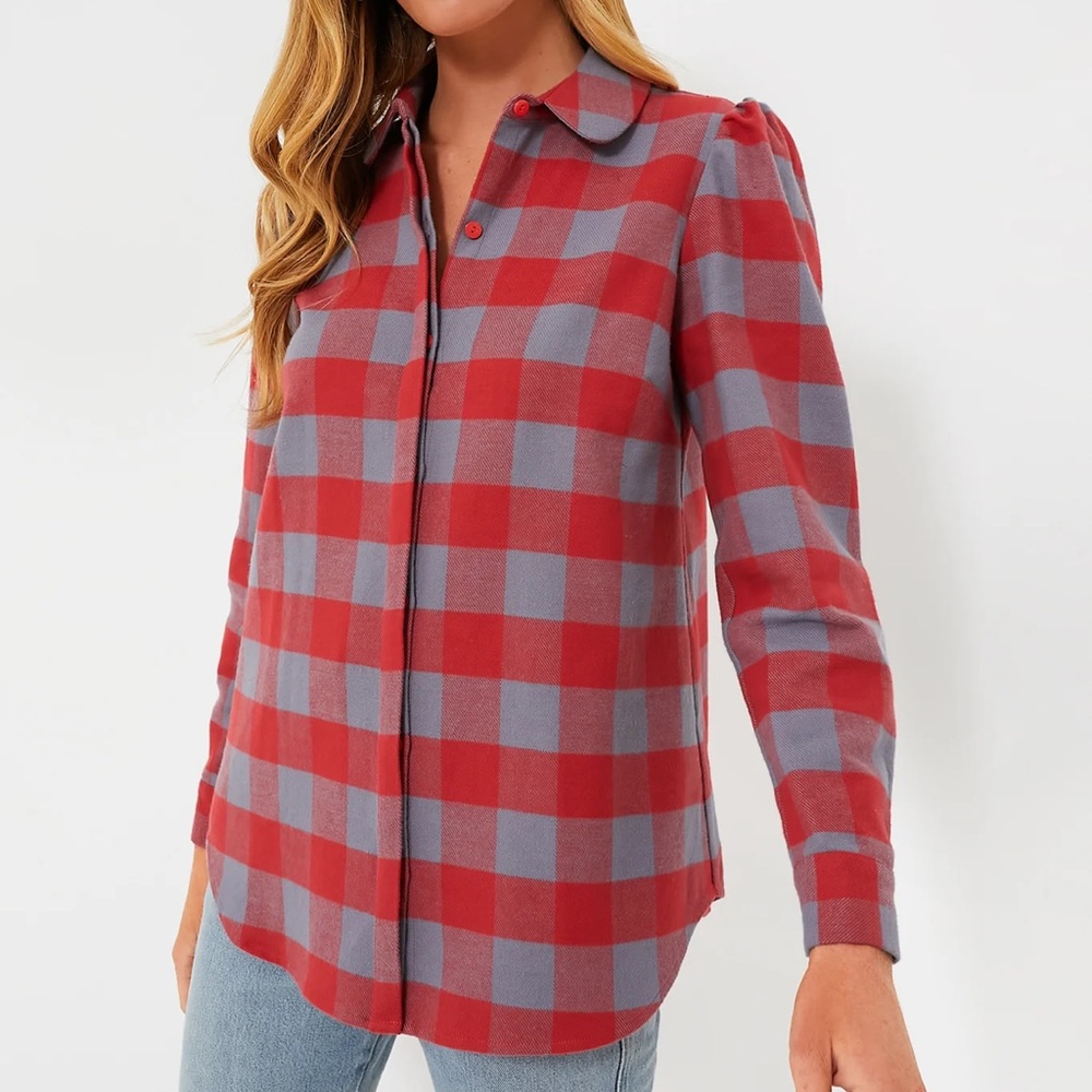 Tuckernuck Red Plaid Saranac Shirt, Size XS
